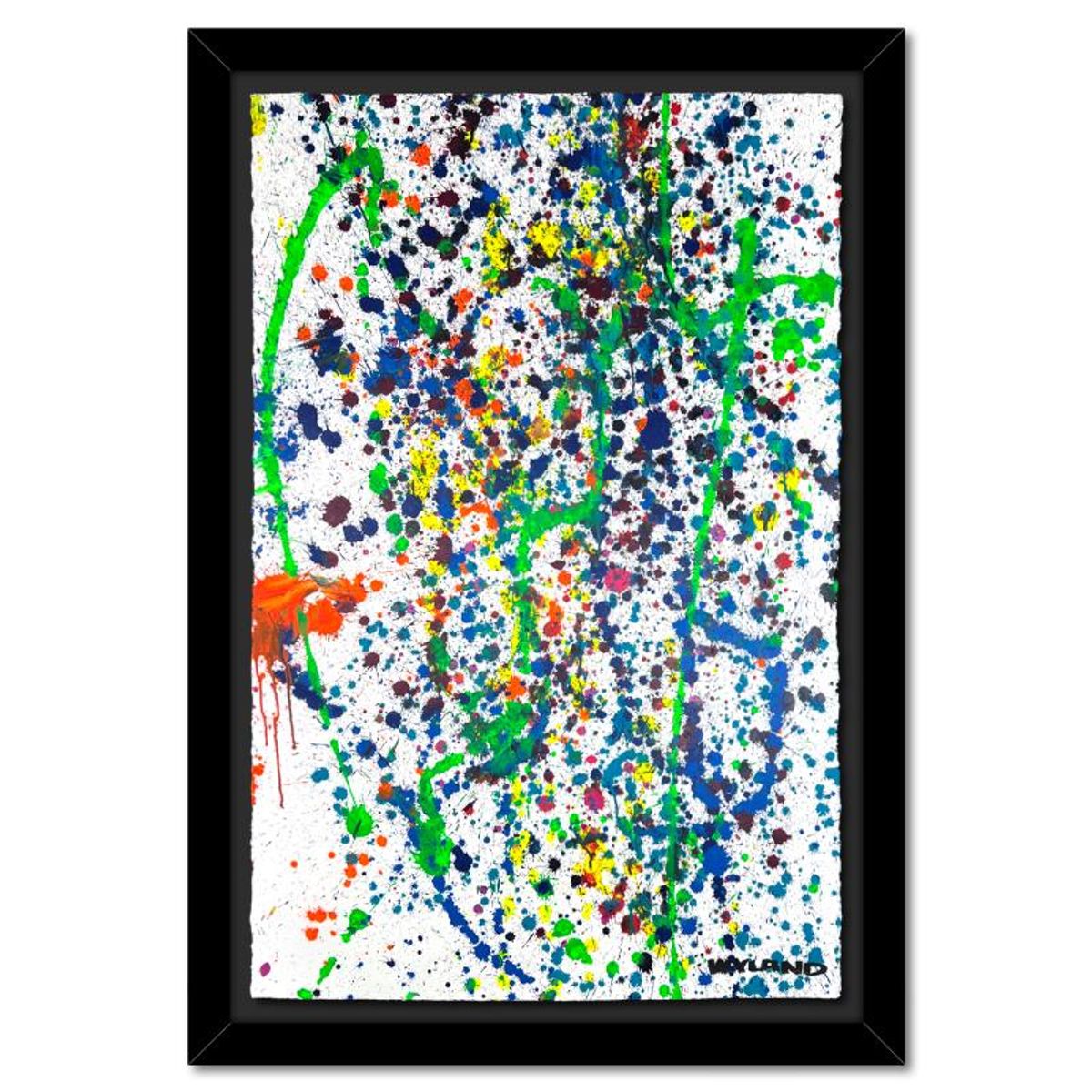 Wyland, Framed Original Painting, Hand Signed by the artist and with a letter of authenticity.