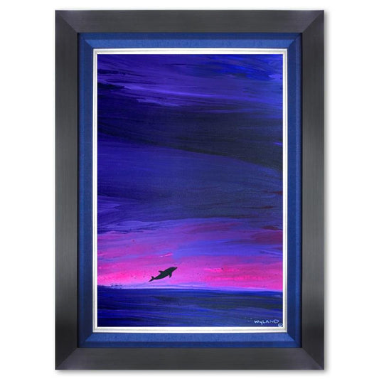 Wyland, Framed Original Painting on Canvas, Hand Signed by the artist and with a letter of authenticity.