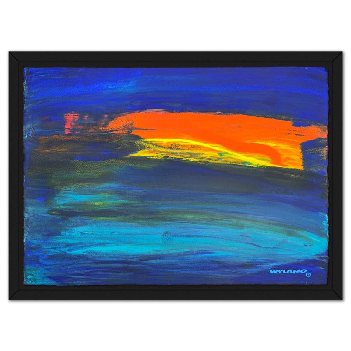 Wyland, Framed Original Watercolor Painting, Hand Signed with Letter of Authenticity.