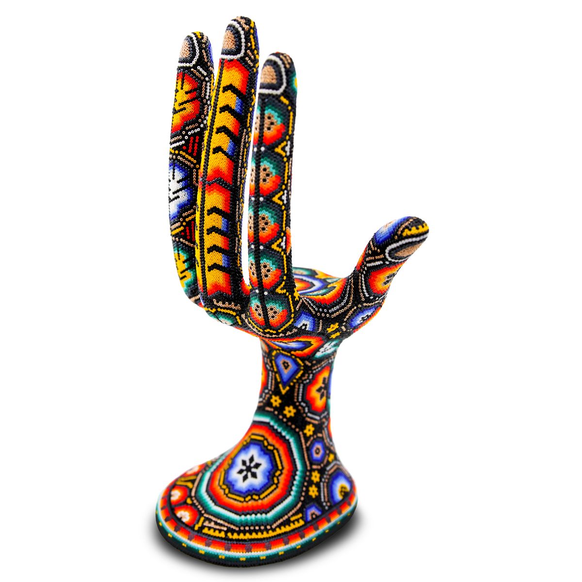 CHROMA aka Rick Wolfryd- Original Mixed Media Sculpture "Magic Hands series mini"