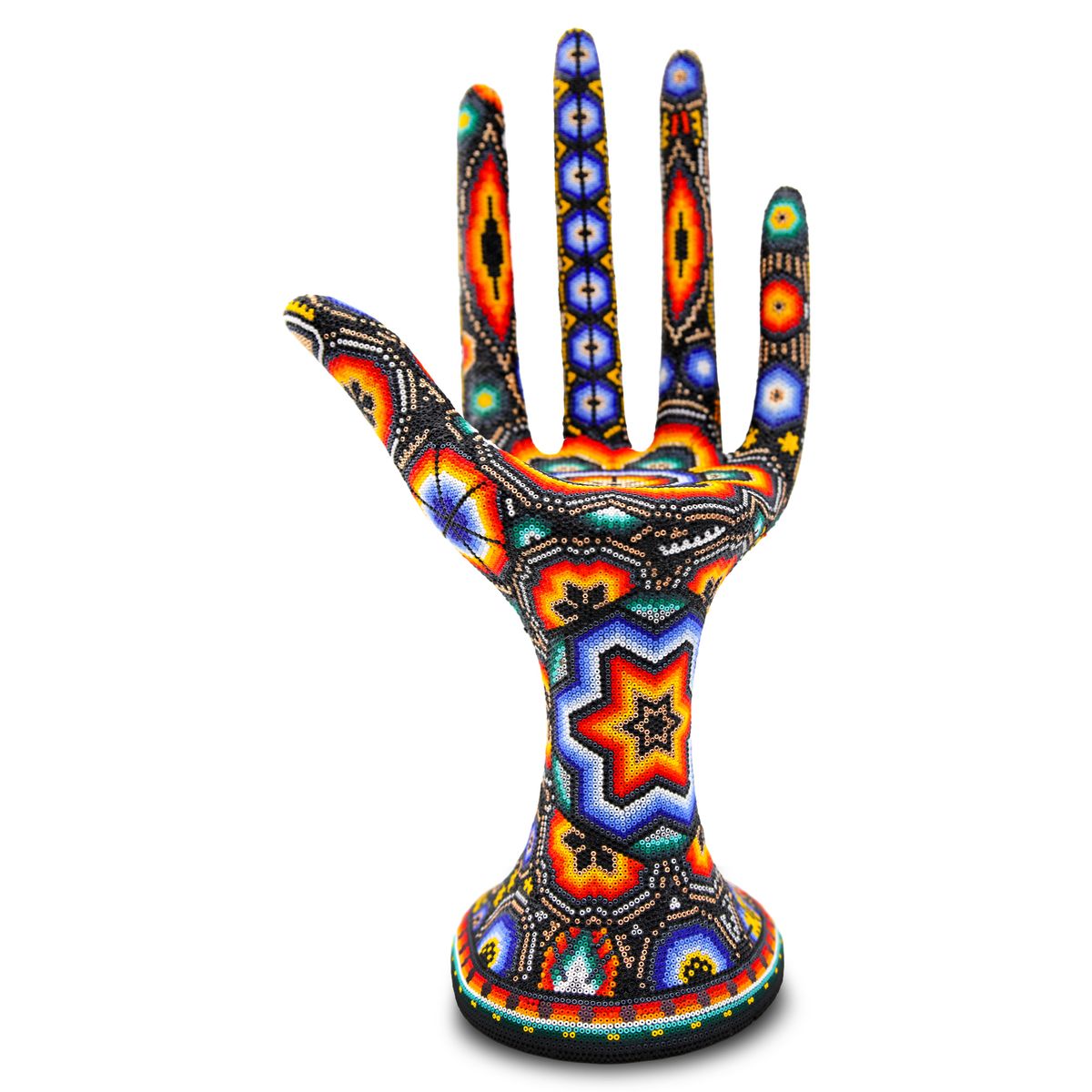 CHROMA aka Rick Wolfryd- Original Mixed Media Sculpture "Magic Hands series mini"