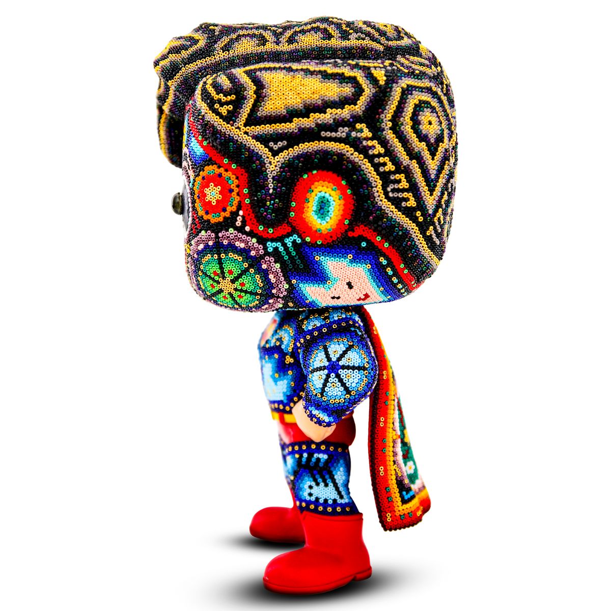 CHROMA aka Rick Wolfryd- Original Mixed Media Sculpture "Super"