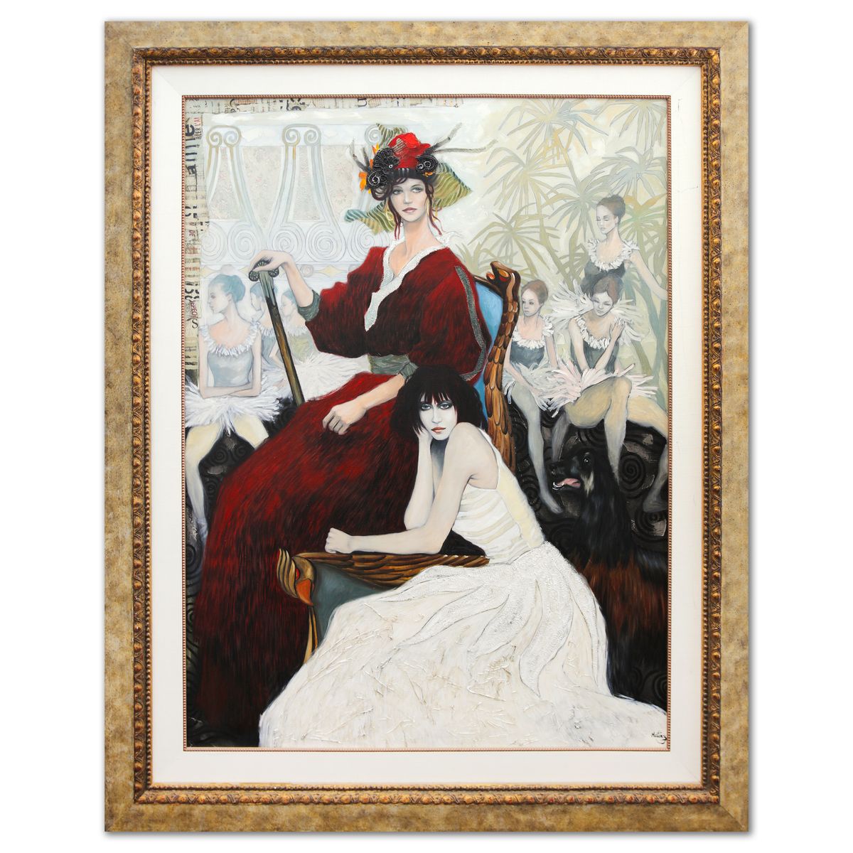 Loppo Martinez- Mixed Media on Canvas "Les Maitres de Ballet"
