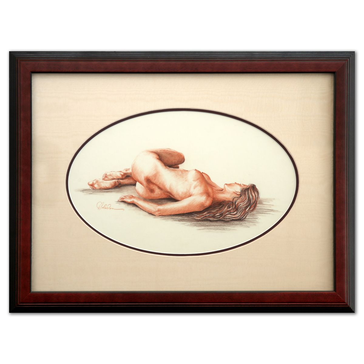 Jean Coladon- Colored pencil drawing on paper "Summer Heat"
