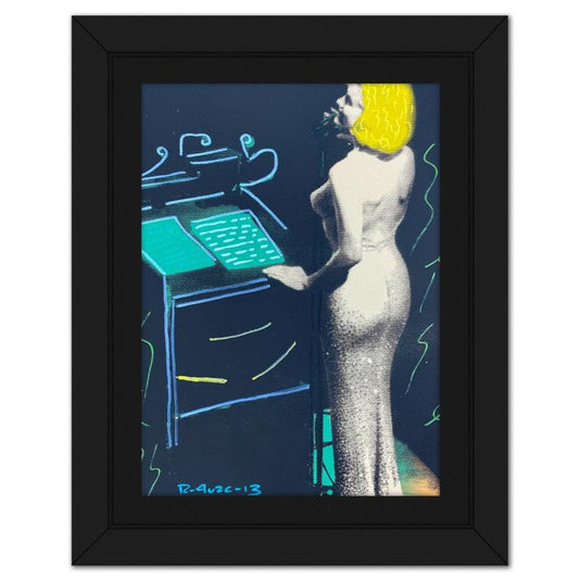 Ringo Daniel Funes, "Happy Birthday Mr President" Framed One-of-a-Kind Mixed Media on Canvas, Hand Signed with Letter of Authenticity.