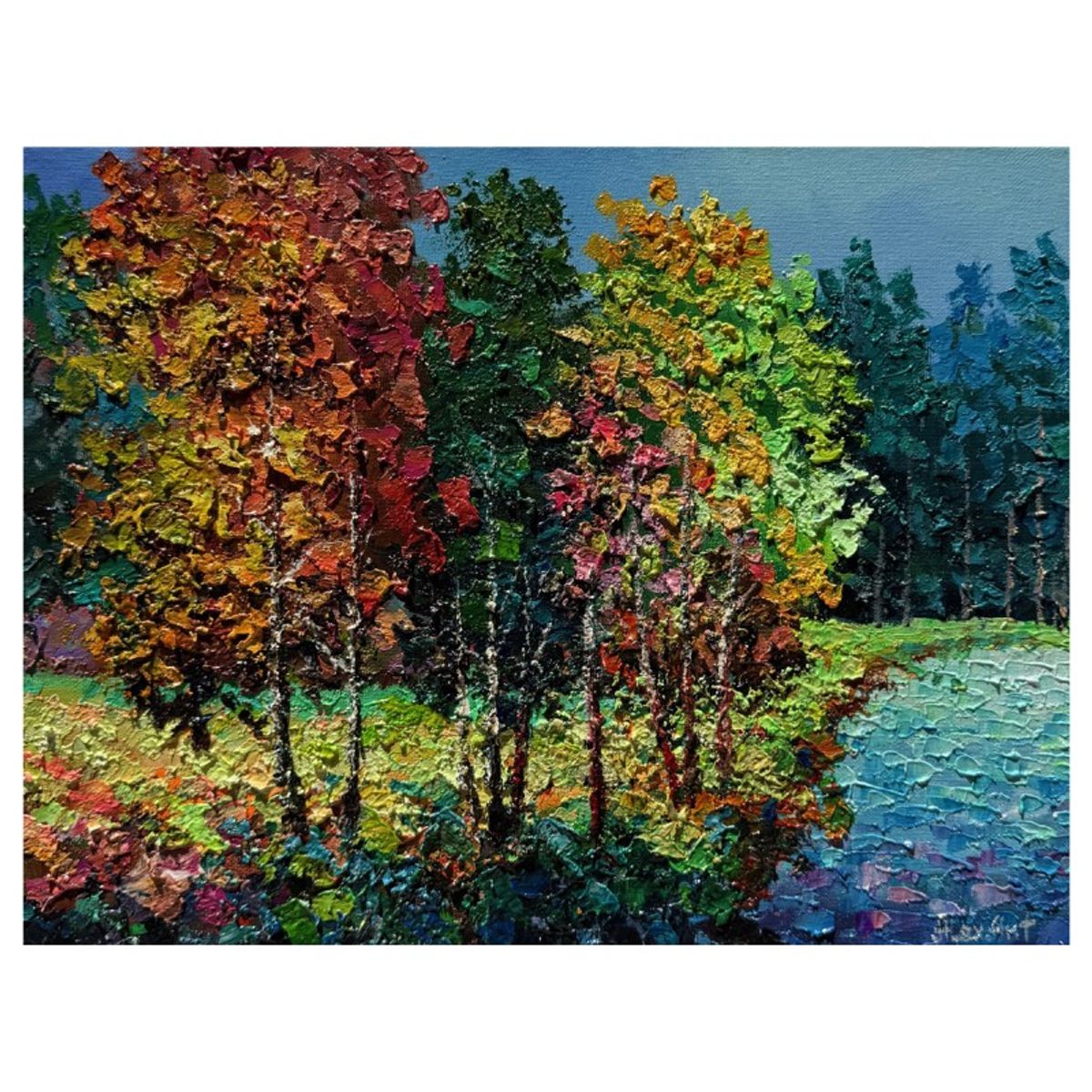 Alexander Antanenka, "Song Of The Forest" Hand Signed Original Painting on Canvas with Letter of Authenticity.