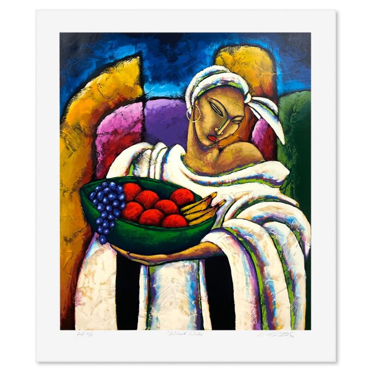 LaShun Beal, "Warmth Within" Limited Edition Printer's Proof Serigraph, Numbered 15/15 and Hand Signed with Letter of Authenticity