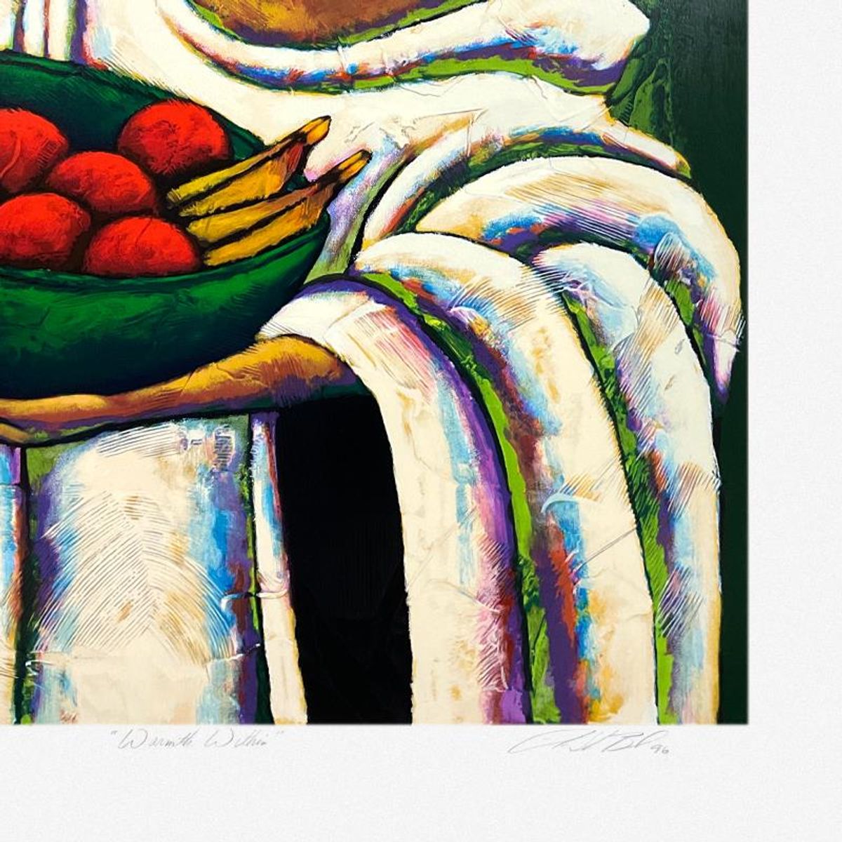 LaShun Beal, "Warmth Within" Limited Edition Printer's Proof Serigraph, Numbered 15/15 and Hand Signed with Letter of Authenticity