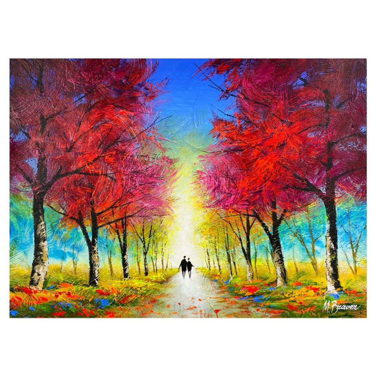 Mark Braver, Original Acrylic Painting on Canvas, Hand Signed with Letter of Authenticity.