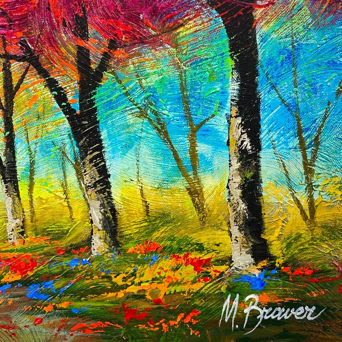 Mark Braver, Original Acrylic Painting on Canvas, Hand Signed with Letter of Authenticity.