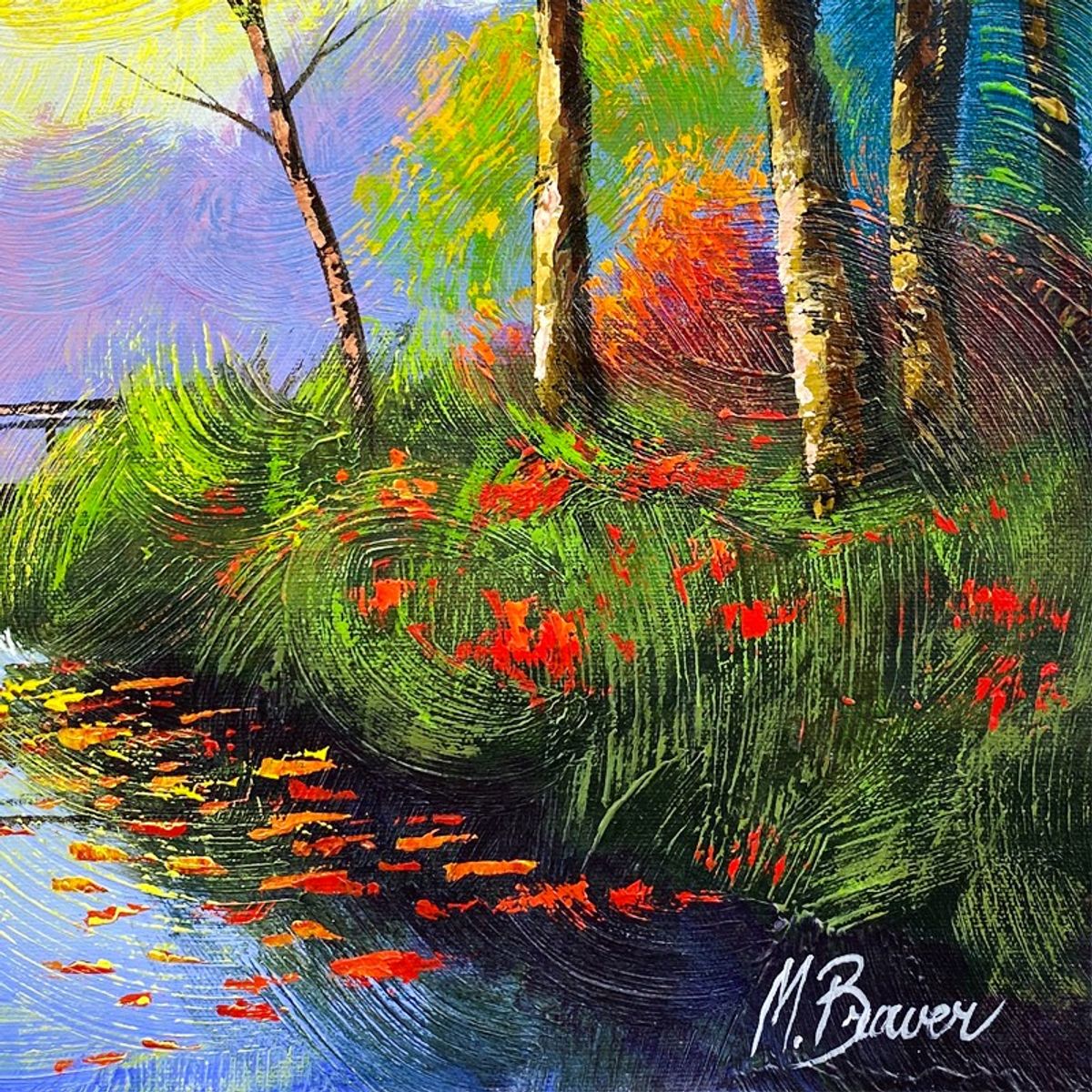 Mark Braver, Original Acrylic Painting on Canvas, Hand Signed with Letter of Authenticity.