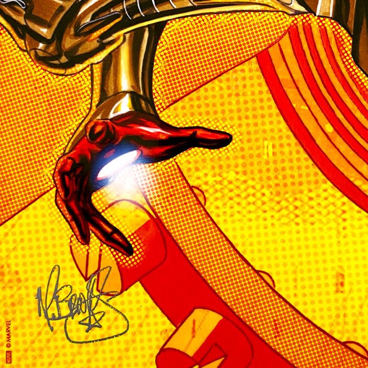 Marvel Comics & Mark Brooks, "Iron Spider" Limited Edition on Aluminum, PP Numbered 1/2 and Signed with Letter of Authenticity.