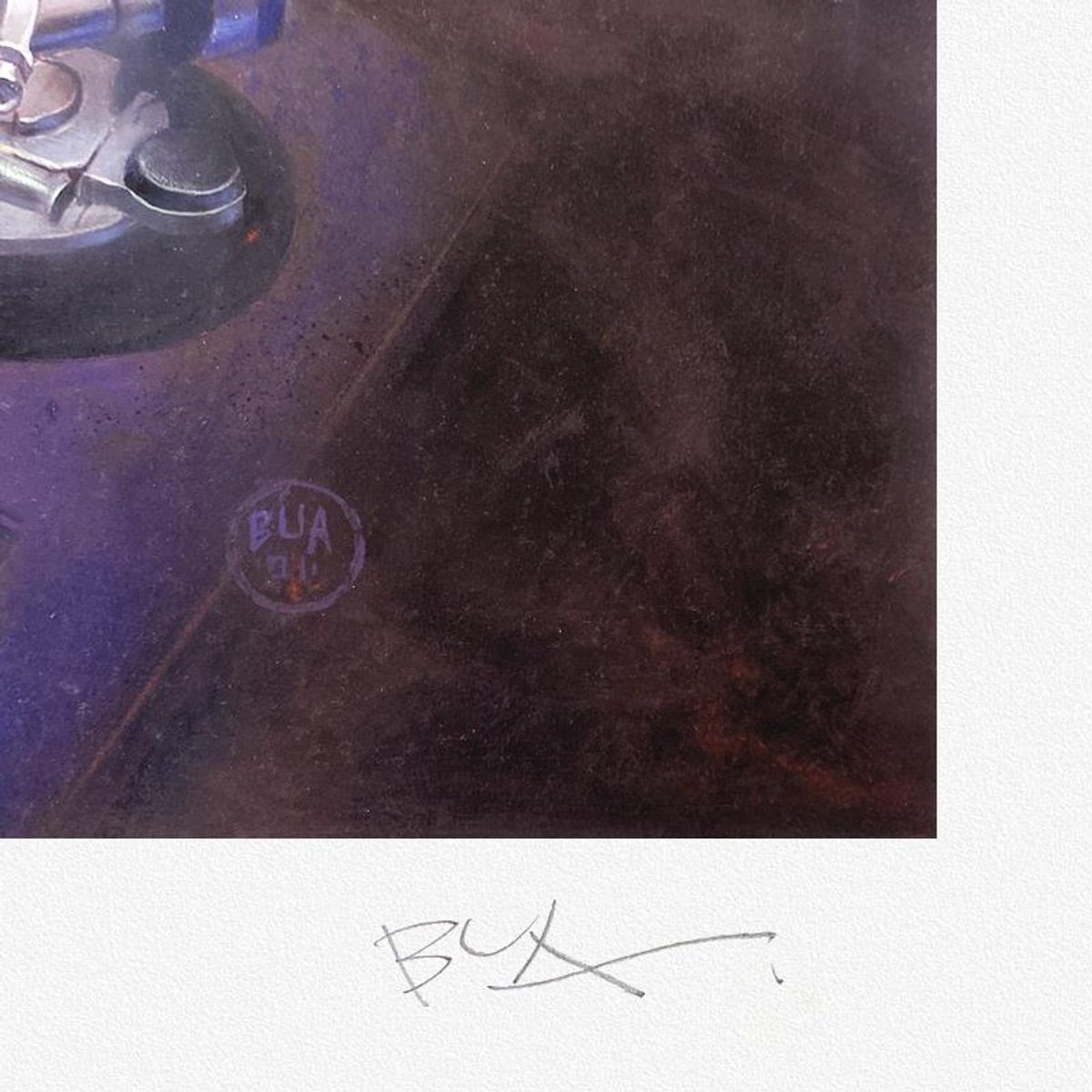 Justin Bua, "The DJ" Limited Edition, PP Numbered 3/4 and Signed with Letter of Authenticity.