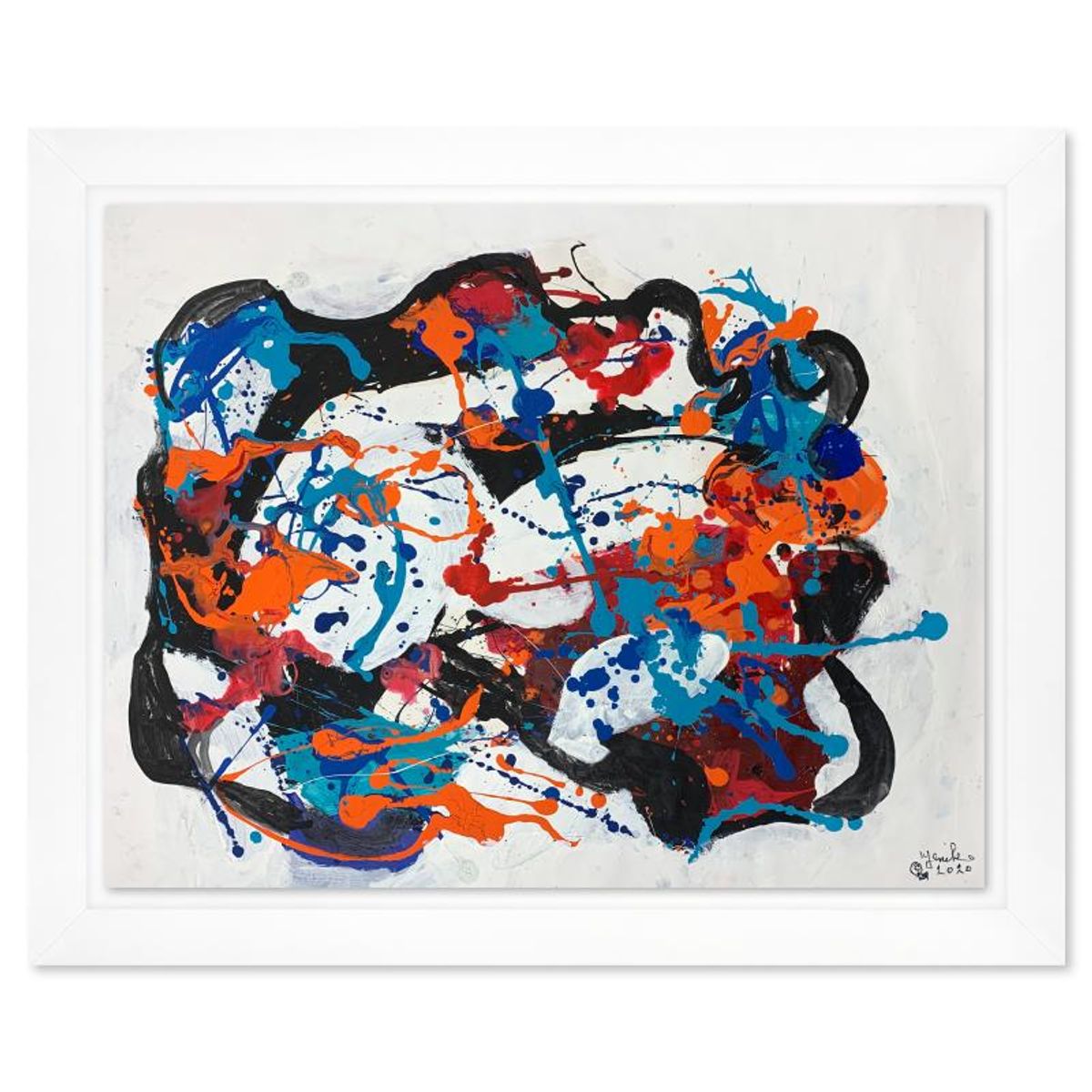 Jenik Cook, Framed Hand Signed Original Painting with Letter of Authenticity.