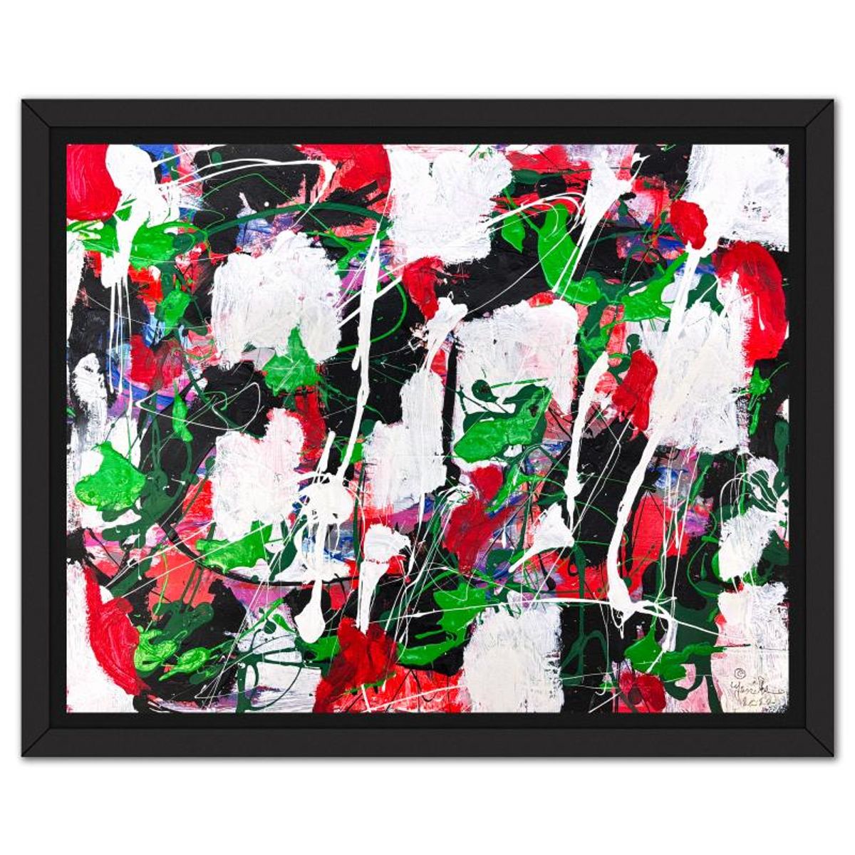 Jenik Cook, Framed Hand Signed Original Painting with Letter of Authenticity.