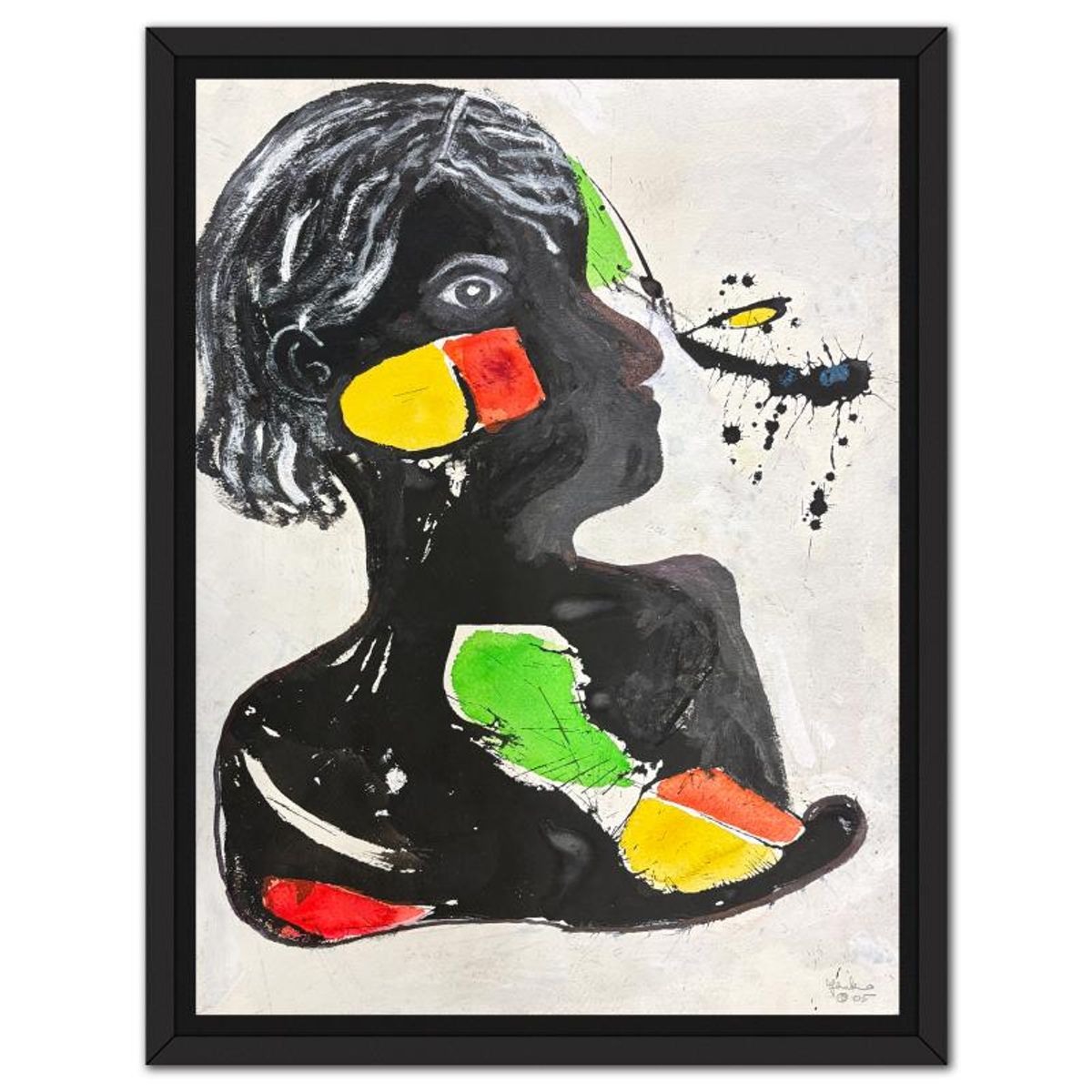 Jenik Cook, Framed Hand Signed Original Painting with Letter of Authenticity.