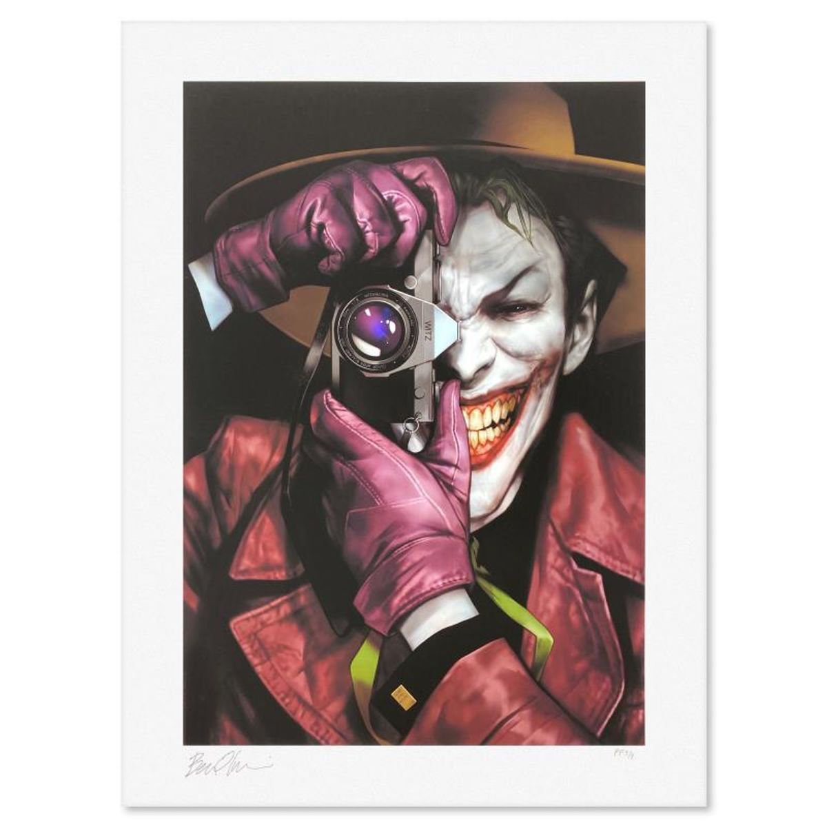 DC Comics & Ben Oliver, "The Killing Joke" Limited Edition, PP Numbered 3/4 and Signed with Letter of Authenticity.