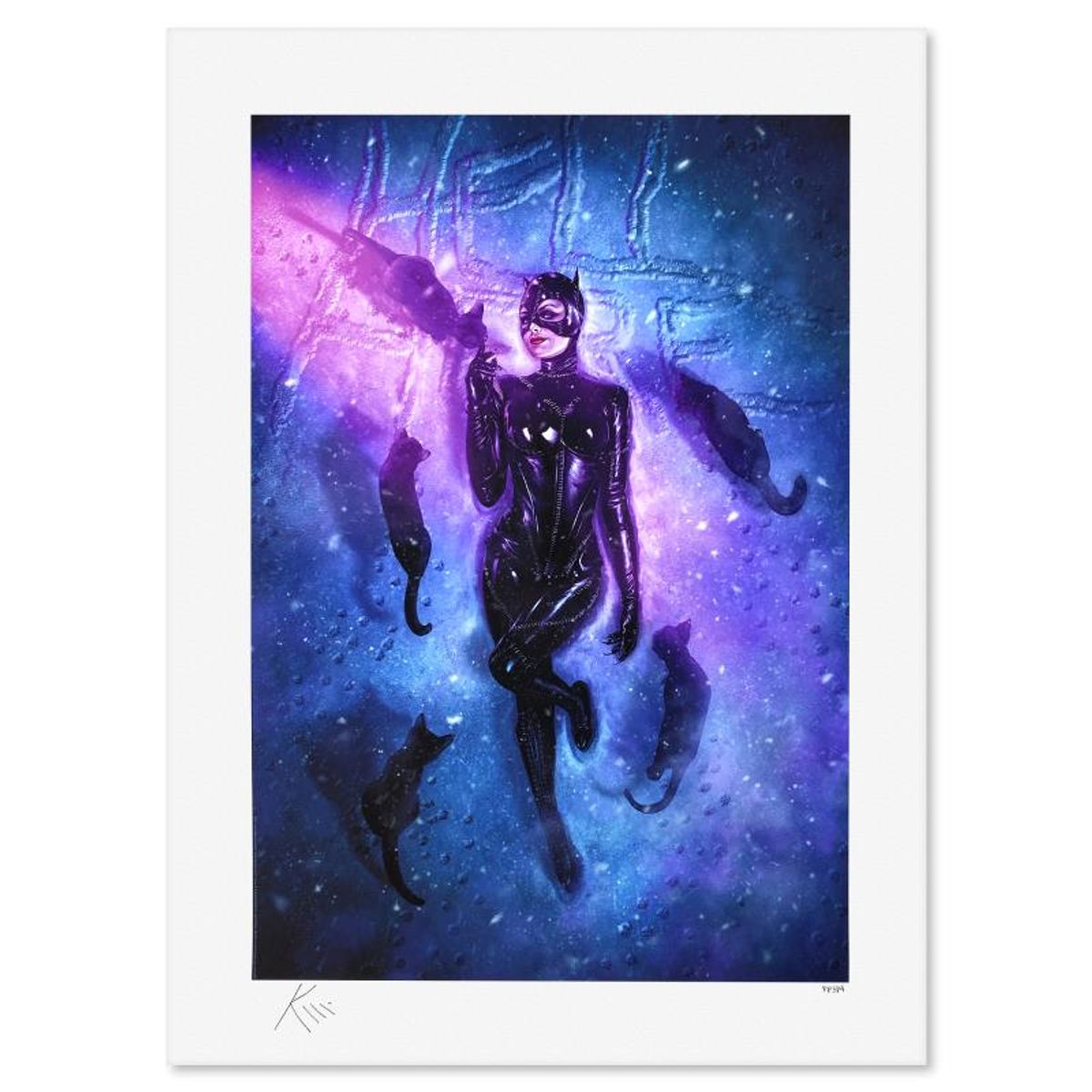 DC Comics & Kevin McGivern, "Catwoman: HellO THere" Limited Edition, PP Numbered 3/4 and Signed with Letter of Authenticity.