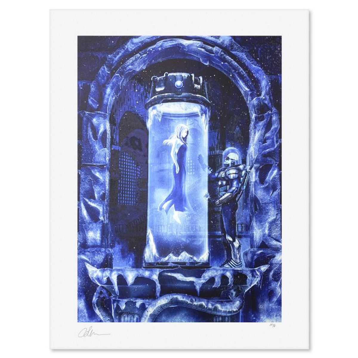 DC Comics & Chris Skinner, "Mr. Freeze: Heart of Ice" Limited Edition, PP Numbered 3/4 and Signed with Letter of Authenticity.
