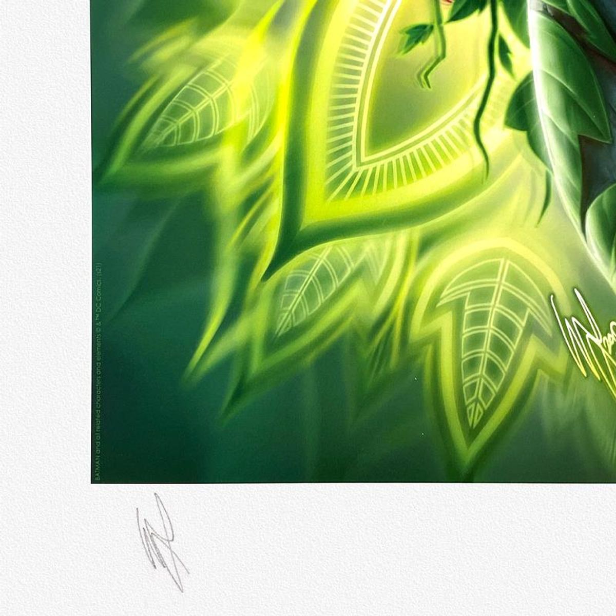 DC Comics & Warren Louw, "Poison Ivy" Limited Edition, PP Numbered 3/4 and Signed with Letter of Authenticity.