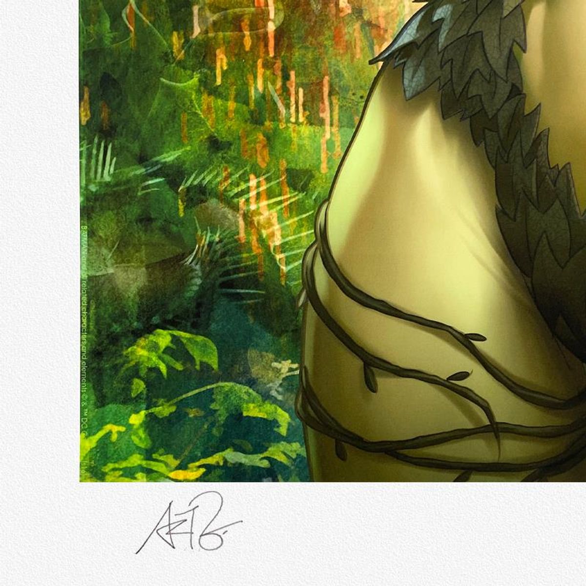 Stanley "Artgerm" Lau, "Gotham Sirens Poison Ivy Variant" Limited Edition, PP Numbered 3/4 and Signed with Letter of Authenticity.