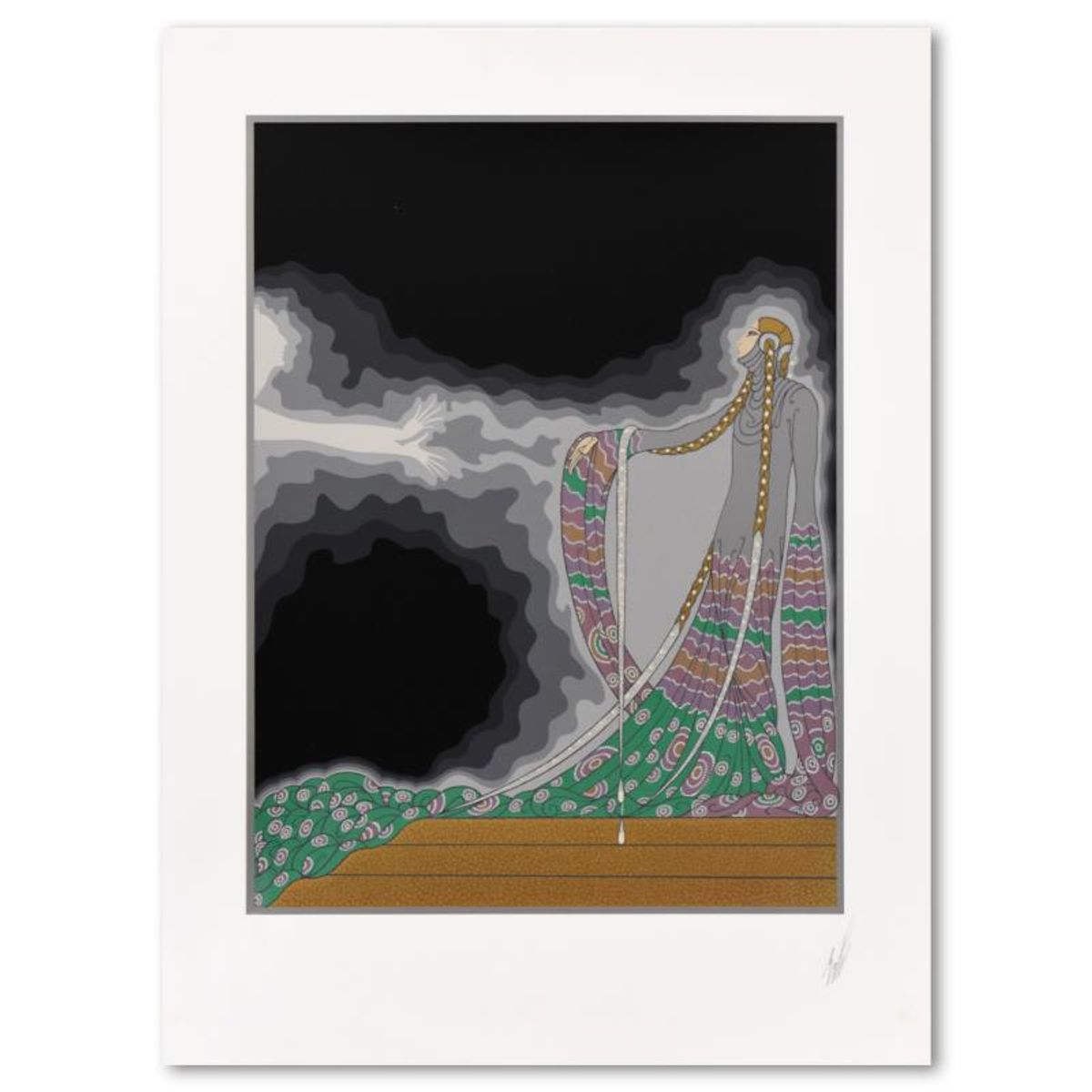 Erte (1892-1990), "Melisande" Limited Edition Serigraph from an AP Edition, Hand Signed with Letter of Authenticity