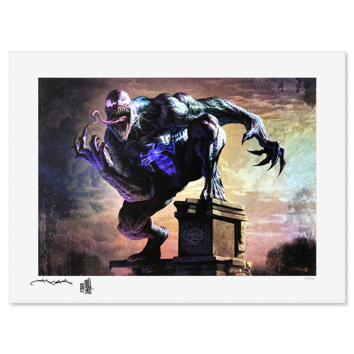 Marvel Comics, David Igo & Fabian Schlaga, "Venom" Limited Edition, PP Numbered 3/4 and Signed with Letter of Authenticity.