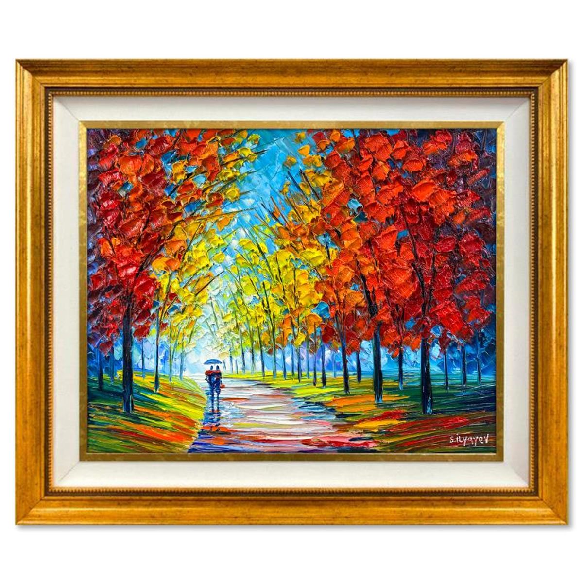 Slava Ilyayev, Framed Original Oil Painting on Canvas, Hand Signed with Letter of Authenticity.