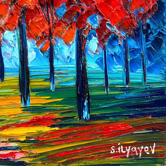 Slava Ilyayev, Framed Original Oil Painting on Canvas, Hand Signed with Letter of Authenticity.
