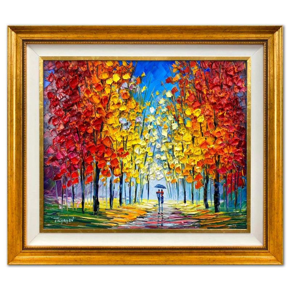 Slava Ilyayev, Framed Original Oil Painting on Canvas, Hand Signed with Letter of Authenticity.