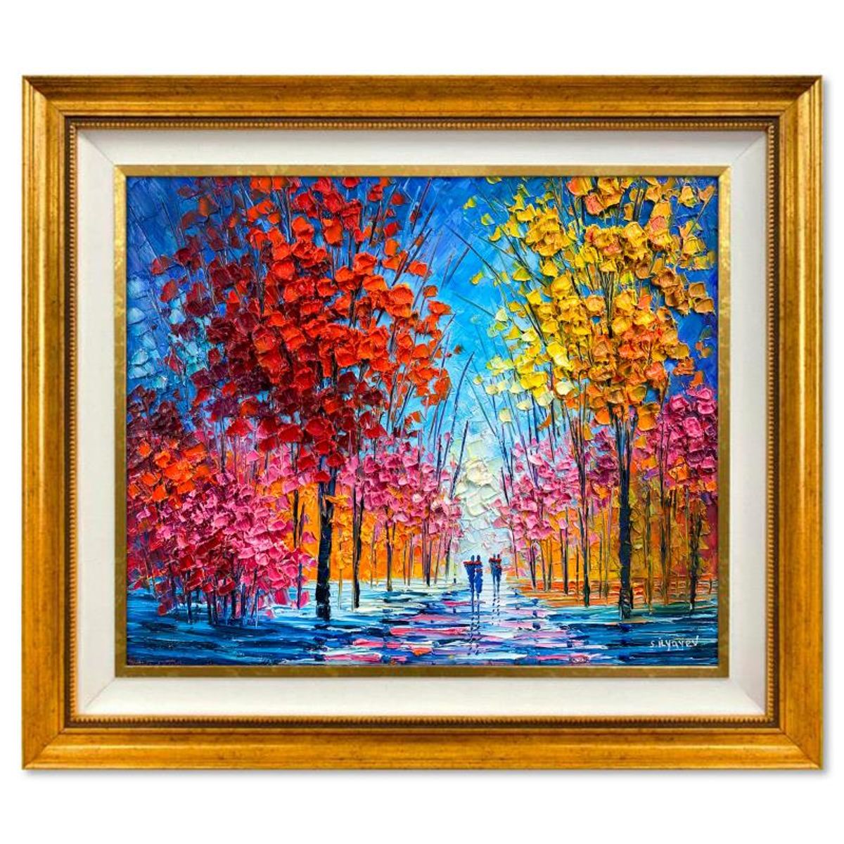 Slava Ilyayev, Framed Original Oil Painting on Canvas, Hand Signed with Letter of Authenticity.