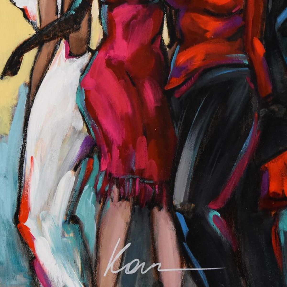 Kern, Original Painting on Canvas, Hand Signed with Letter of Authenticity.