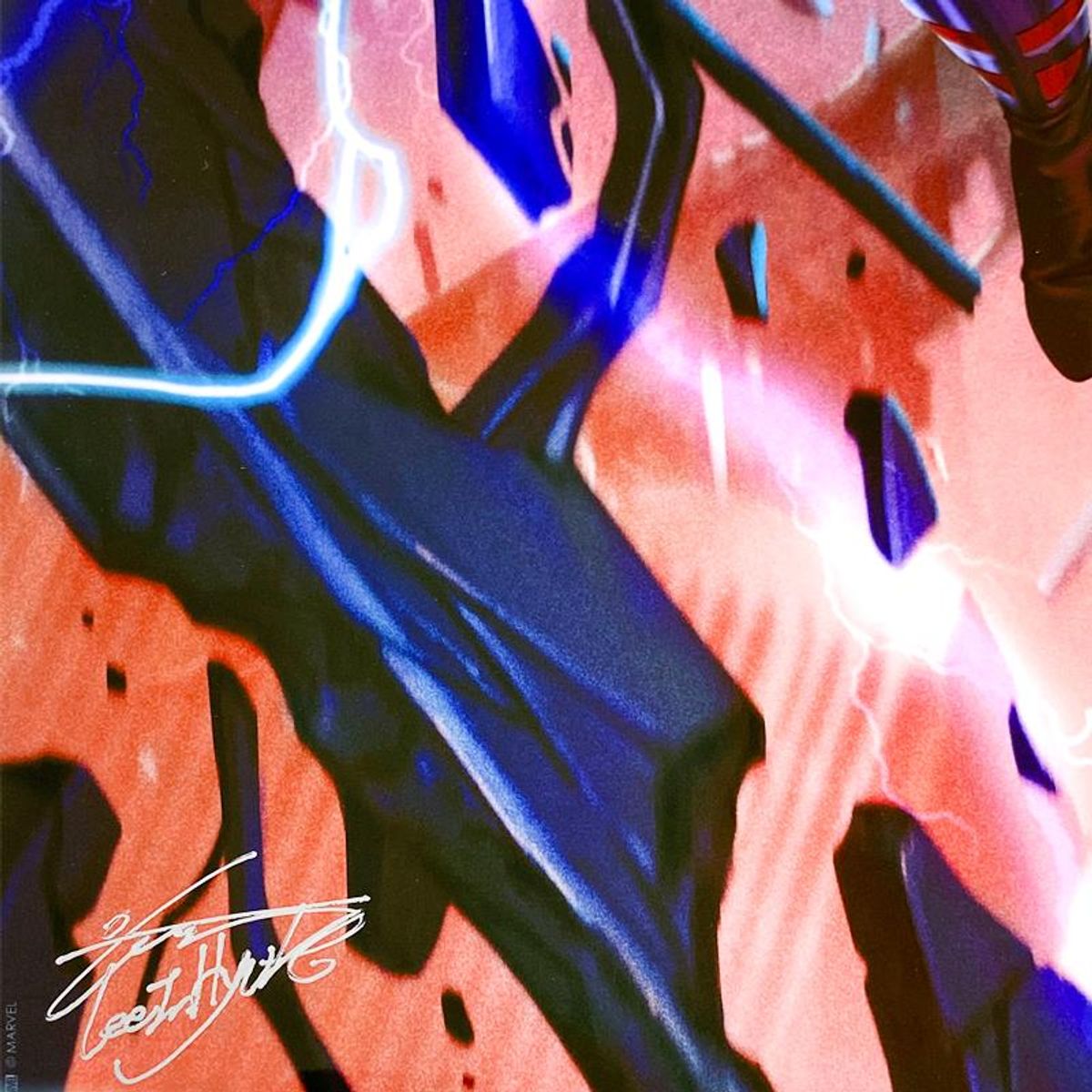 Marvel Comics & InHyuk Lee, "Magneto" Limited Edition on Aluminum, PP Numbered 3/4 and Signed with Letter of Authenticity.