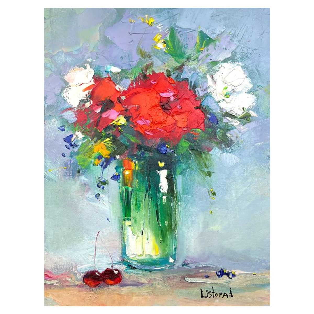 Natalya Listopad, Hand Signed Original Painting on Canvas with Letter of Authenticity.