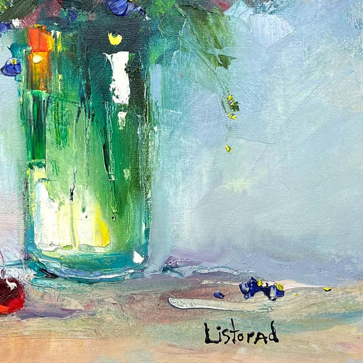 Natalya Listopad, Hand Signed Original Painting on Canvas with Letter of Authenticity.