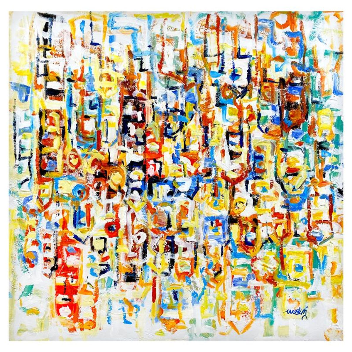 Mani, Original Acrylic Painting on Canvas, Hand Signed with Letter of Authenticity.
