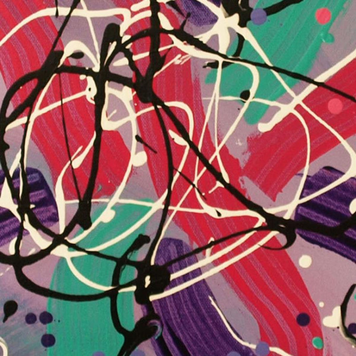 George Marlowe, "Joyous" Original Acrylic Painting on Canvas, Hand Signed with Letter of Authenticity