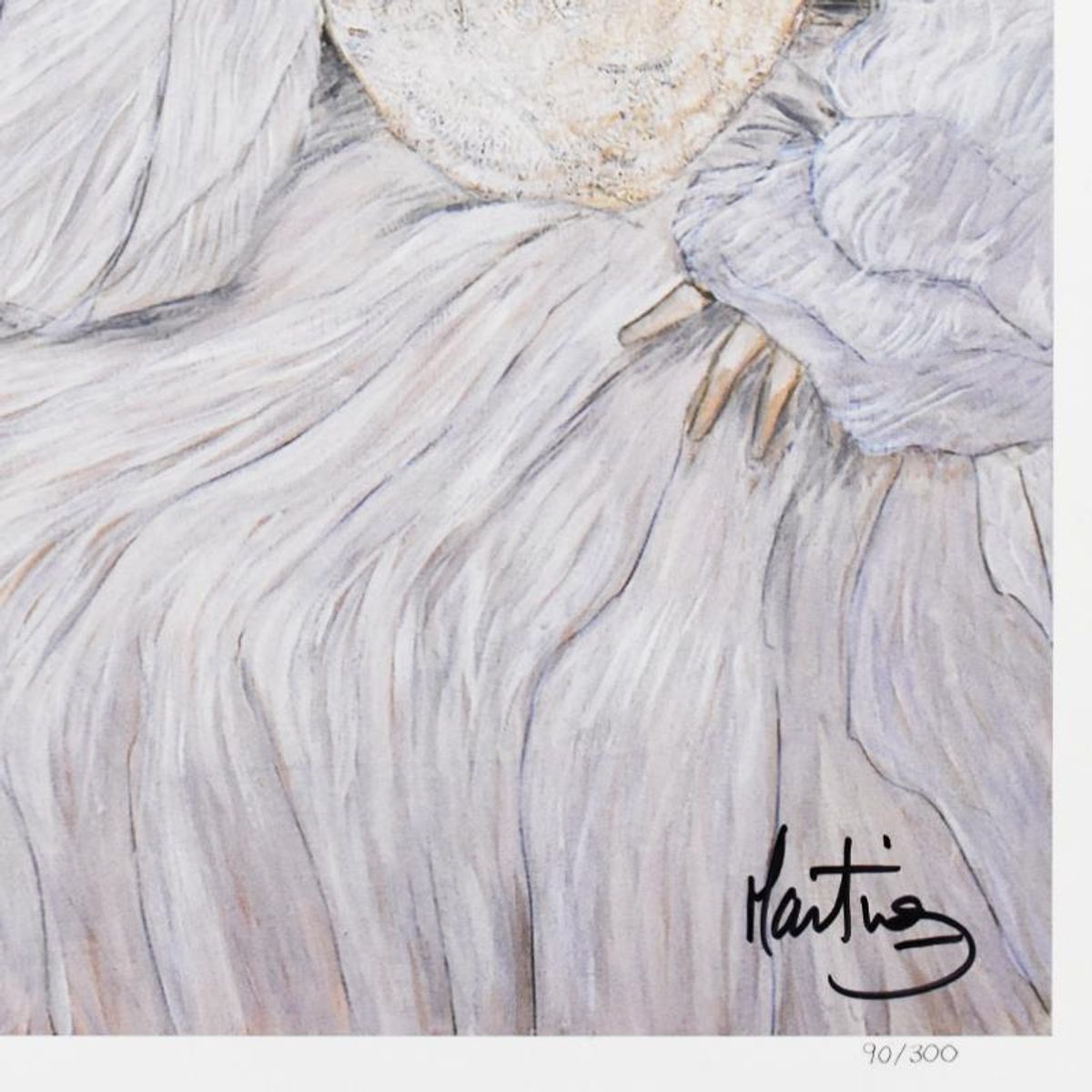 Jean-Paul Loppo Martinez, "Waiting for Our Children" Limited Edition Lithograph, Numbered 90/300 and Hand Signed with Letter of Authenticity.