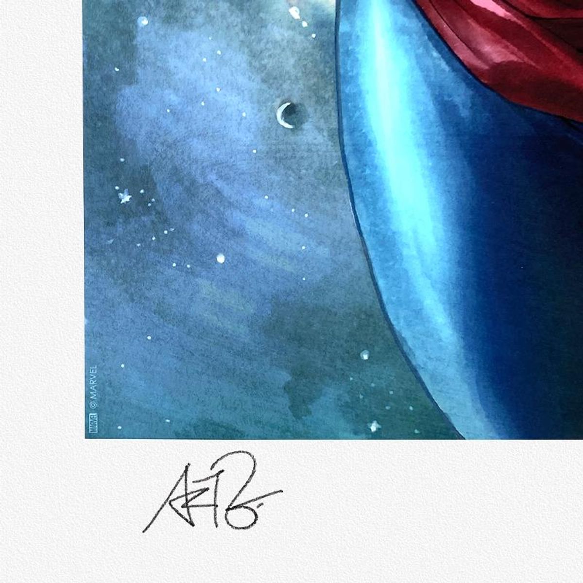 Marvel Comics & Stanley "Artgerm" Lau, "Captain Marvel #1" Limited Edition, PP Numbered 3/4 and Signed with Letter of Authenticity.