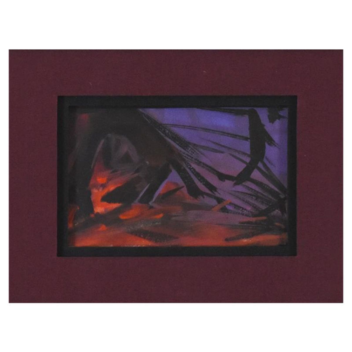 Marvel Comics, Framed Original Story Board Production Painting with Letter of Authenticity.