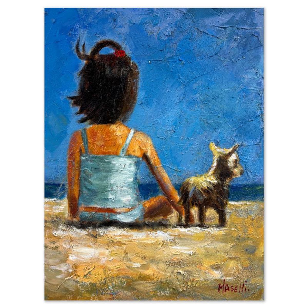 Michael Maselli, Original Painting on Canvas, Hand Signed with Letter of Authenticity.