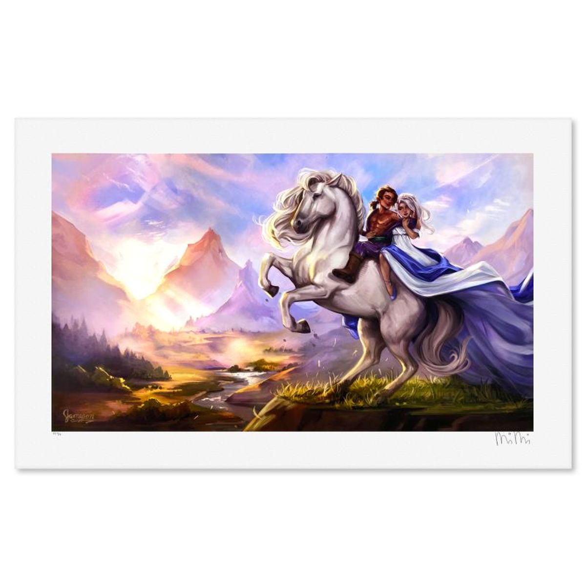 Mimimaru, "Scanlan Shorthalt & Pike Trickfoot: A Humble Portrait" Limited Edition, PP Numbered 3/4 and Signed with Letter of Authenticity.