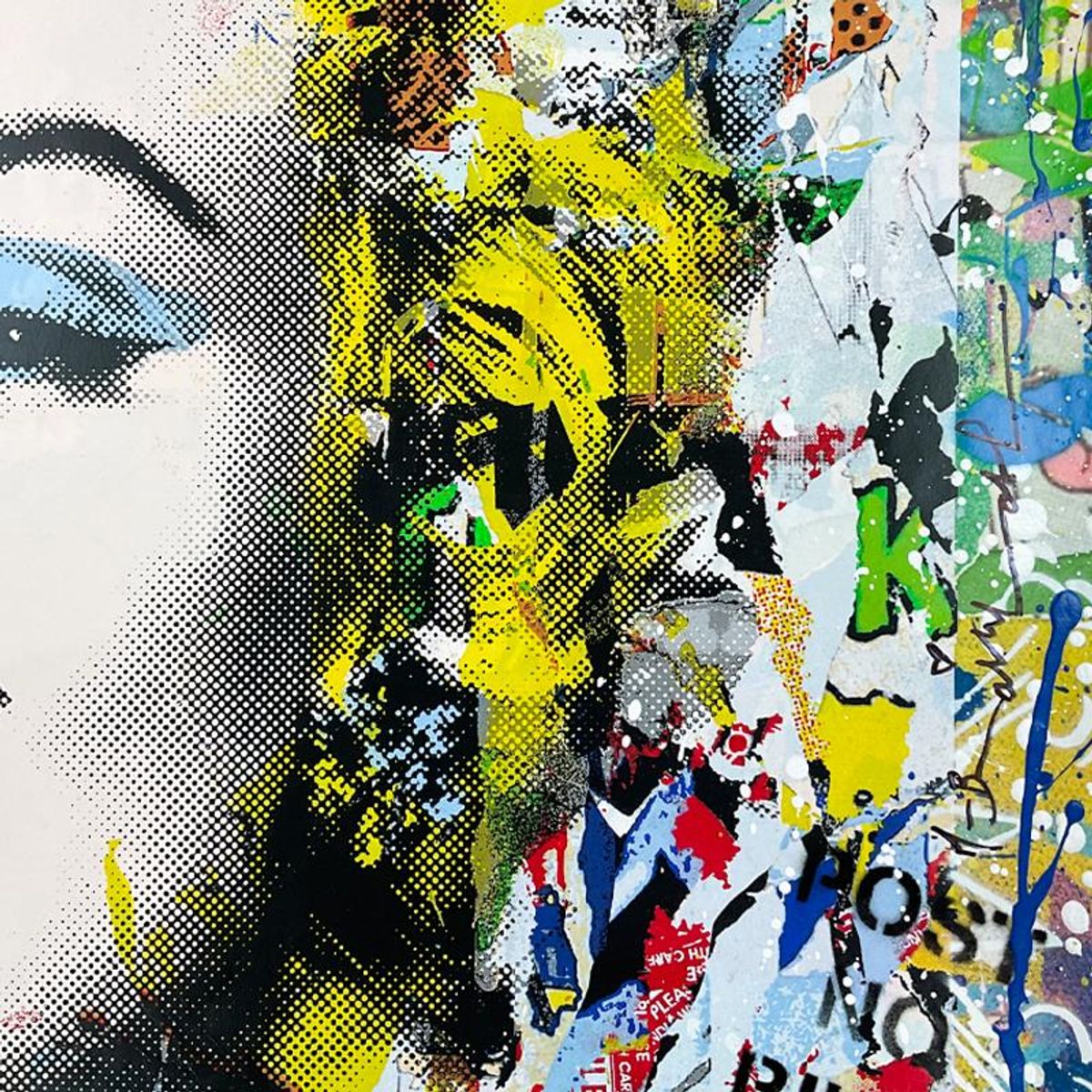 Mr. Brainwash, "Monroe POP-folio" Framed Mixed Media Original, Hand Signed with Certificate of Authenticity.