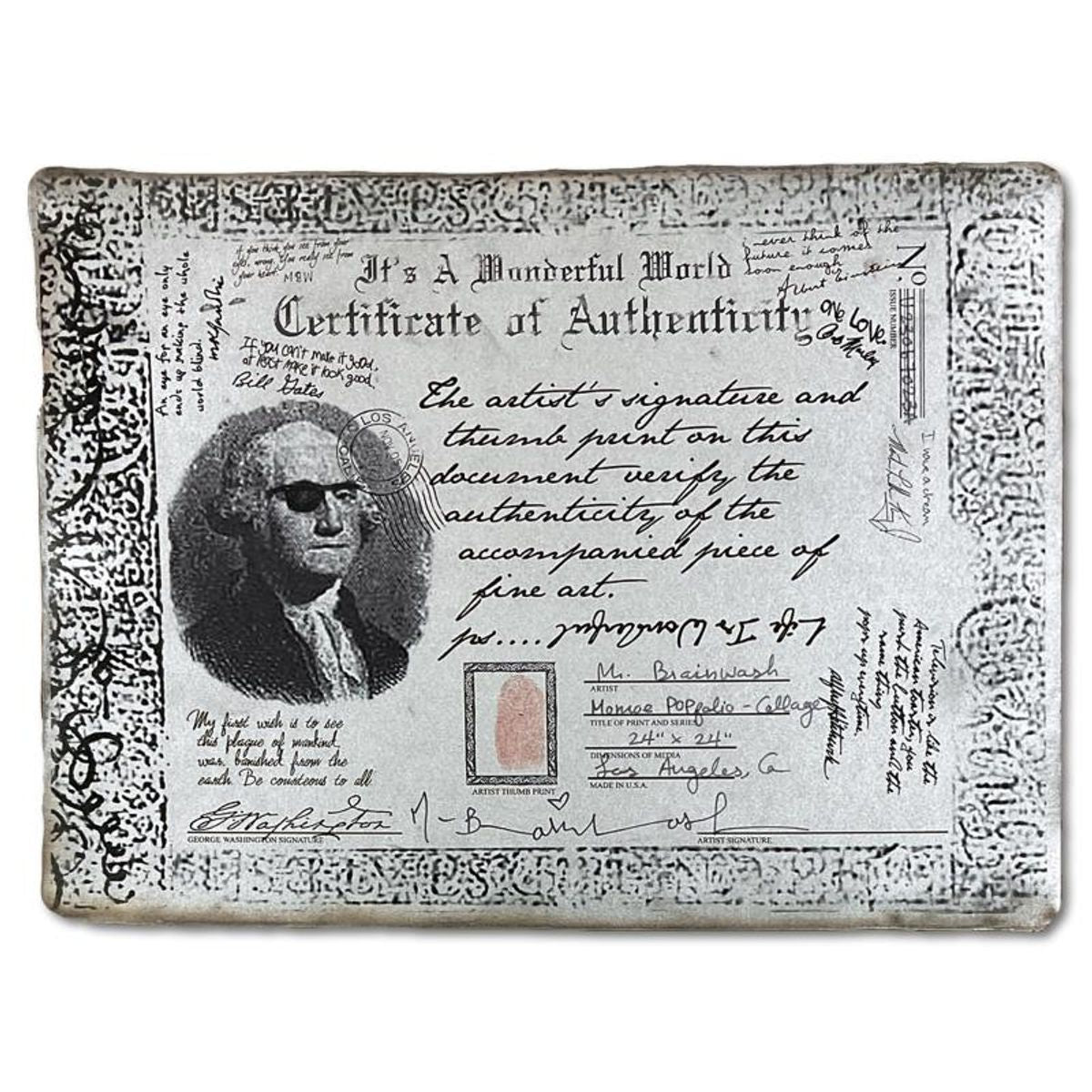 Mr. Brainwash, "Monroe POP-folio" Framed Mixed Media Original, Hand Signed with Certificate of Authenticity.