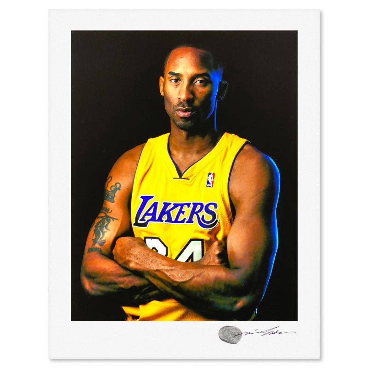 Michael Muller, "Kobe Bryant 24" Giclee, Signed with Letter of Authenticity.