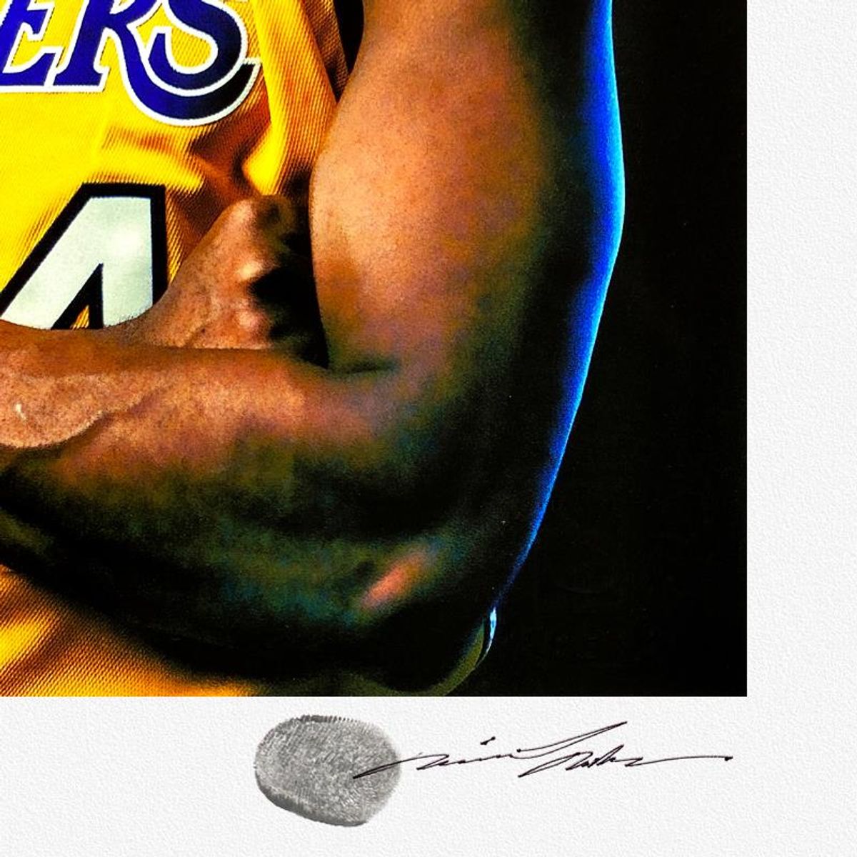 Michael Muller, "Kobe Bryant 24" Giclee, Signed with Letter of Authenticity.