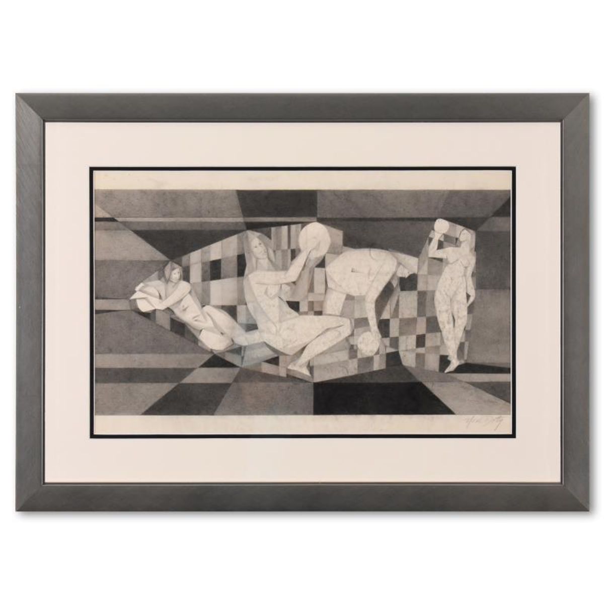 Neal Doty (1941-2016), Framed Original Drawing, Hand Signed with Letter of Authenticity.