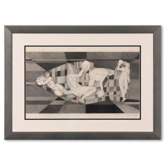 Neal Doty (1941-2016), Framed Original Drawing, Hand Signed with Letter of Authenticity.