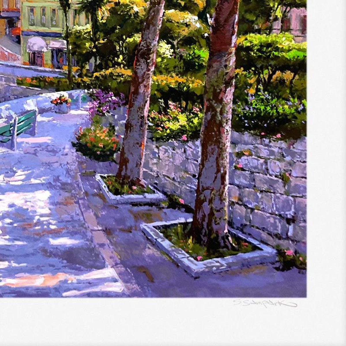 Sam Park, "Santa Margarita" Limited Edition Serigraph, Numbered 21/80 and Hand Signed with Letter of Authenticity.