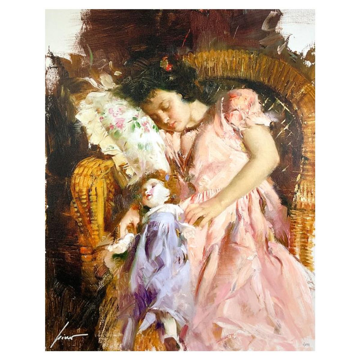 #1 in Edition - Pino (1939-2010), "Party Dreams" Limited Edition on Canvas, Numbered 1/295 and Hand Signed with Certificate of Authenticity.